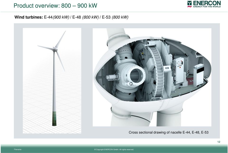 kw) / E-53 (800 kw) Cross sectional