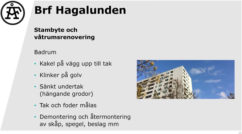 Sänkt undertak (hängande grodor) Tak och foder