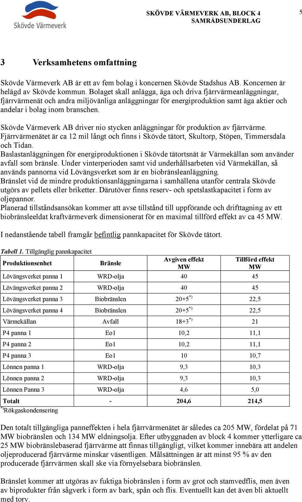 Skövde Värmeverk AB driver nio stycken anläggningar för produktion av fjärrvärme. Fjärrvärmenätet är ca 12 mil långt och finns i Skövde tätort, Skultorp, Stöpen, Timmersdala och Tidan.