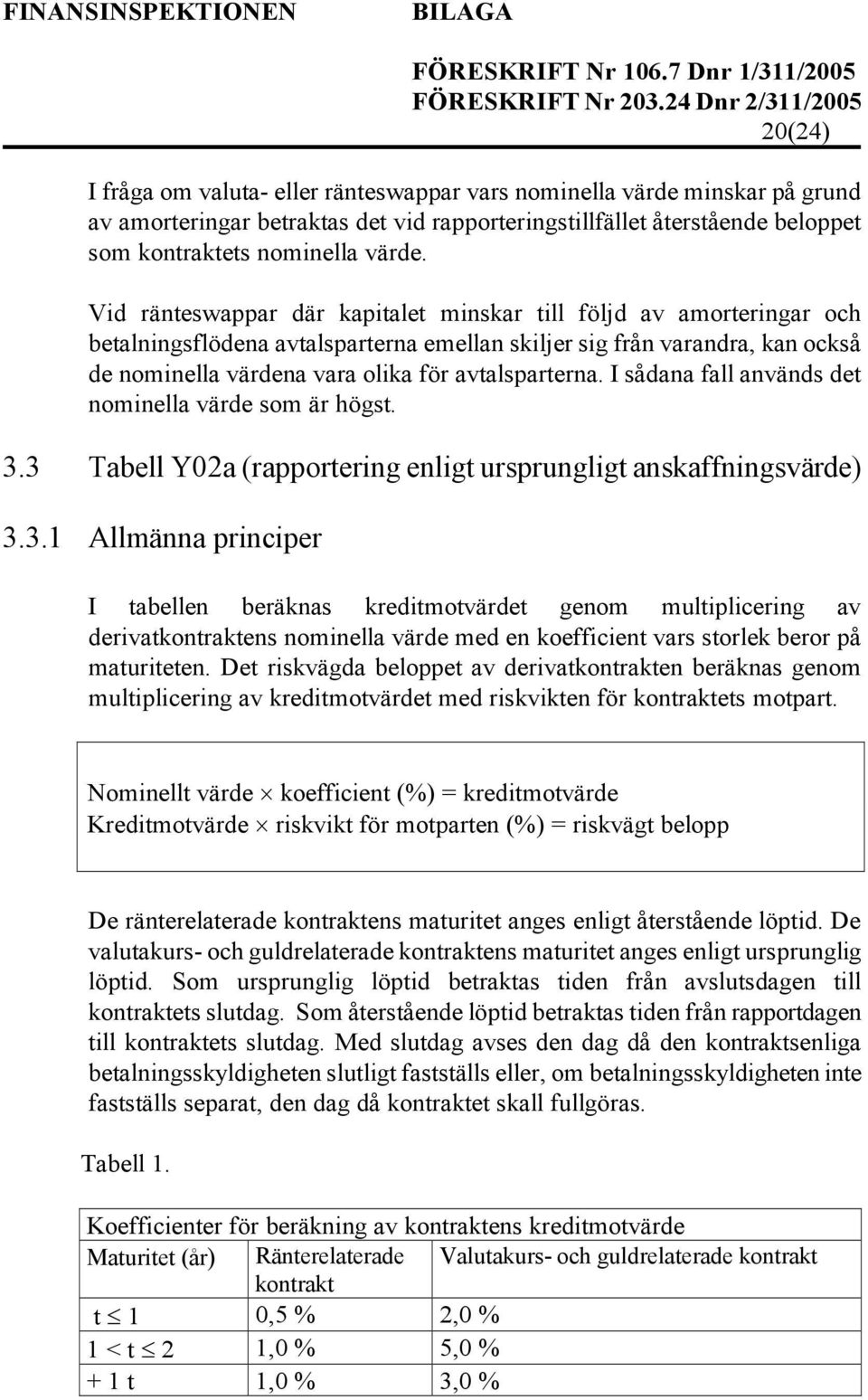 I sådana fall används det nominella värde som är högst. 3.