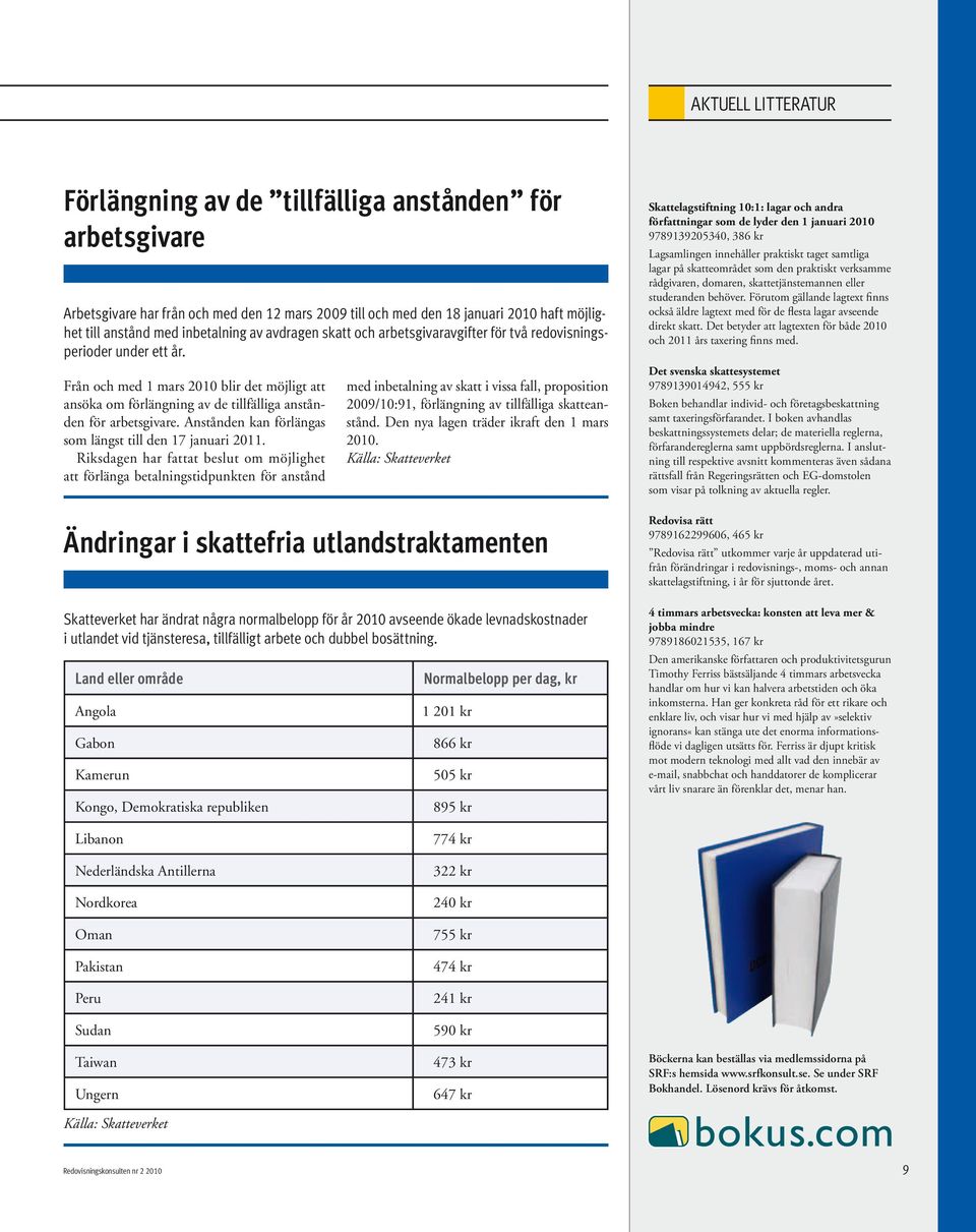 Anstånden kan förlängas som längst till den 17 januari 2011.