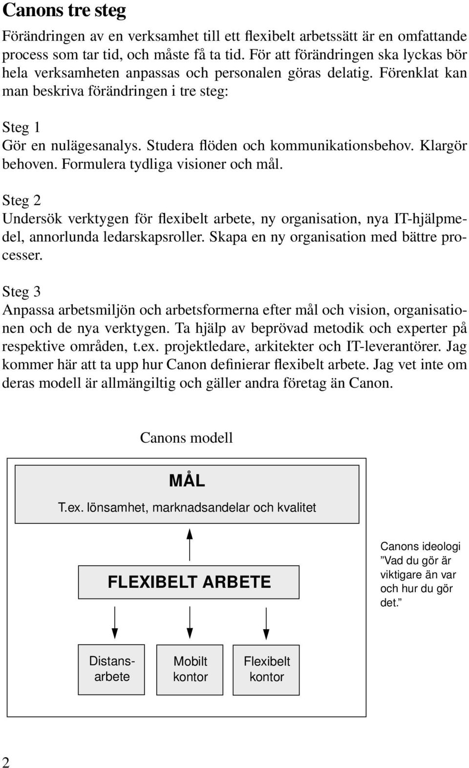 Studera flöden och kommunikationsbehov. Klargör behoven. Formulera tydliga visioner och mål.