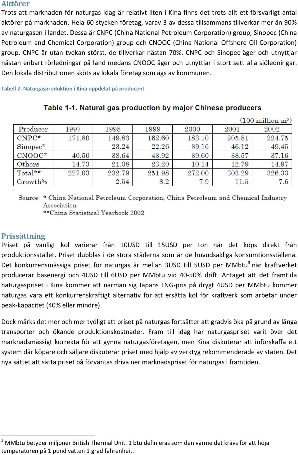 Dessa är CNPC (China National Petroleum Corporation) group, Sinopec (China Petroleum and Chemical Corporation) group och CNOOC (China National Offshore Oil Corporation) group.