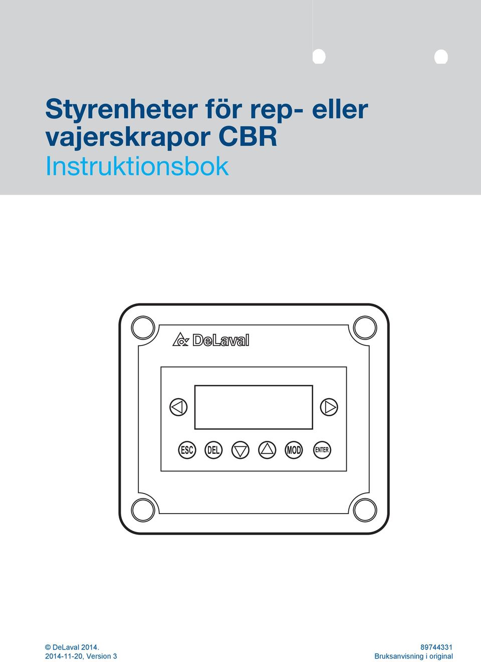 Instruktionsbok ESC DEL