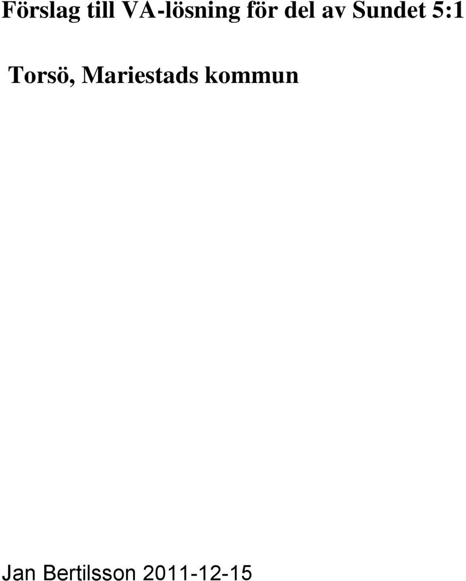 Torsö, Mariestads