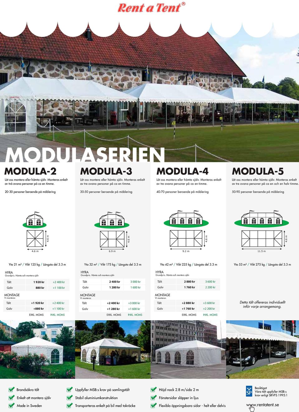 20-30 personer beroende på möblering 30-50 personer beroende på möblering 40-70 personer beroende på möblering 50-90 personer beroende på möblering 4. 4. 4. 4. 4. 6.9 m 9.2 m 11.