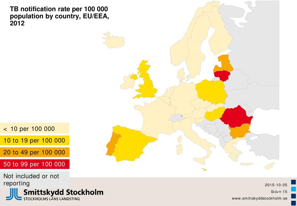 per 100 000 20 to 49 per 100 000 50 to 99 per