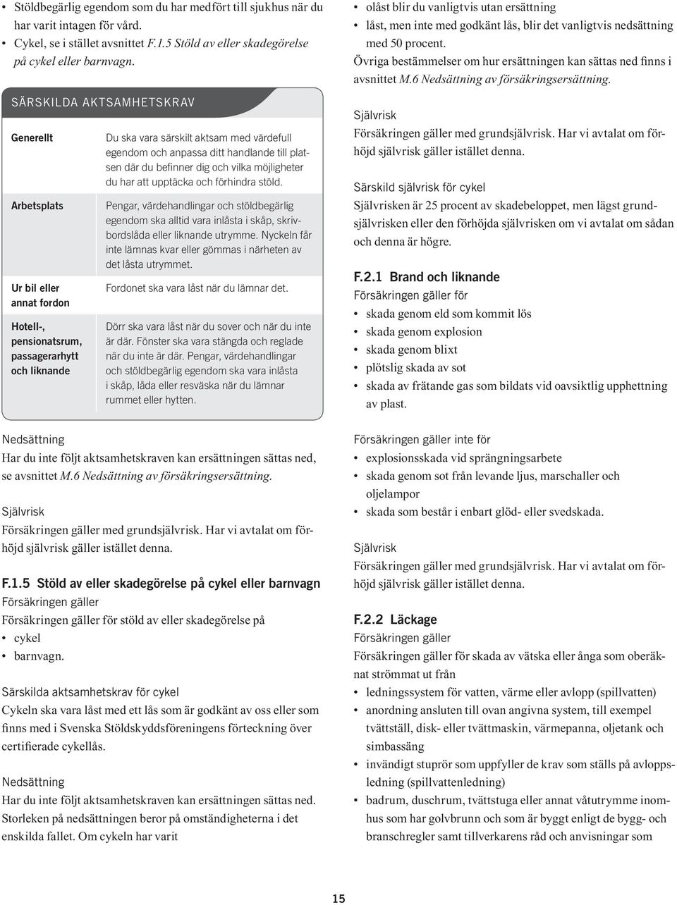 handlande till platsen där du befinner dig och vilka möjligheter du har att upptäcka och förhindra stöld.