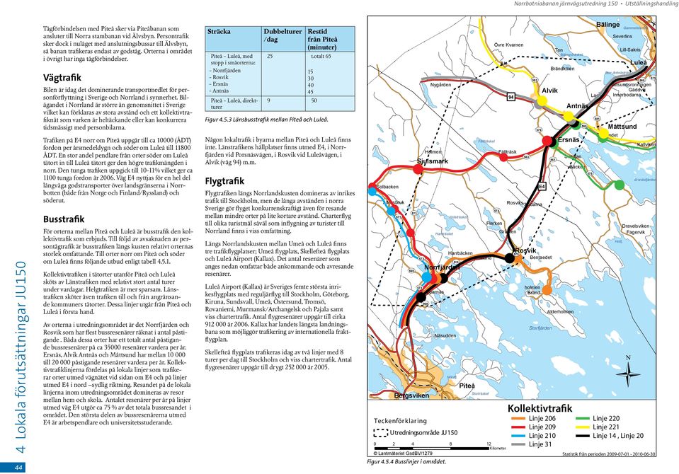 Vägtrafik Bilen är idag det dominerande transportmedlet för personförflyttning i Sverige och Norrland i synnerhet.