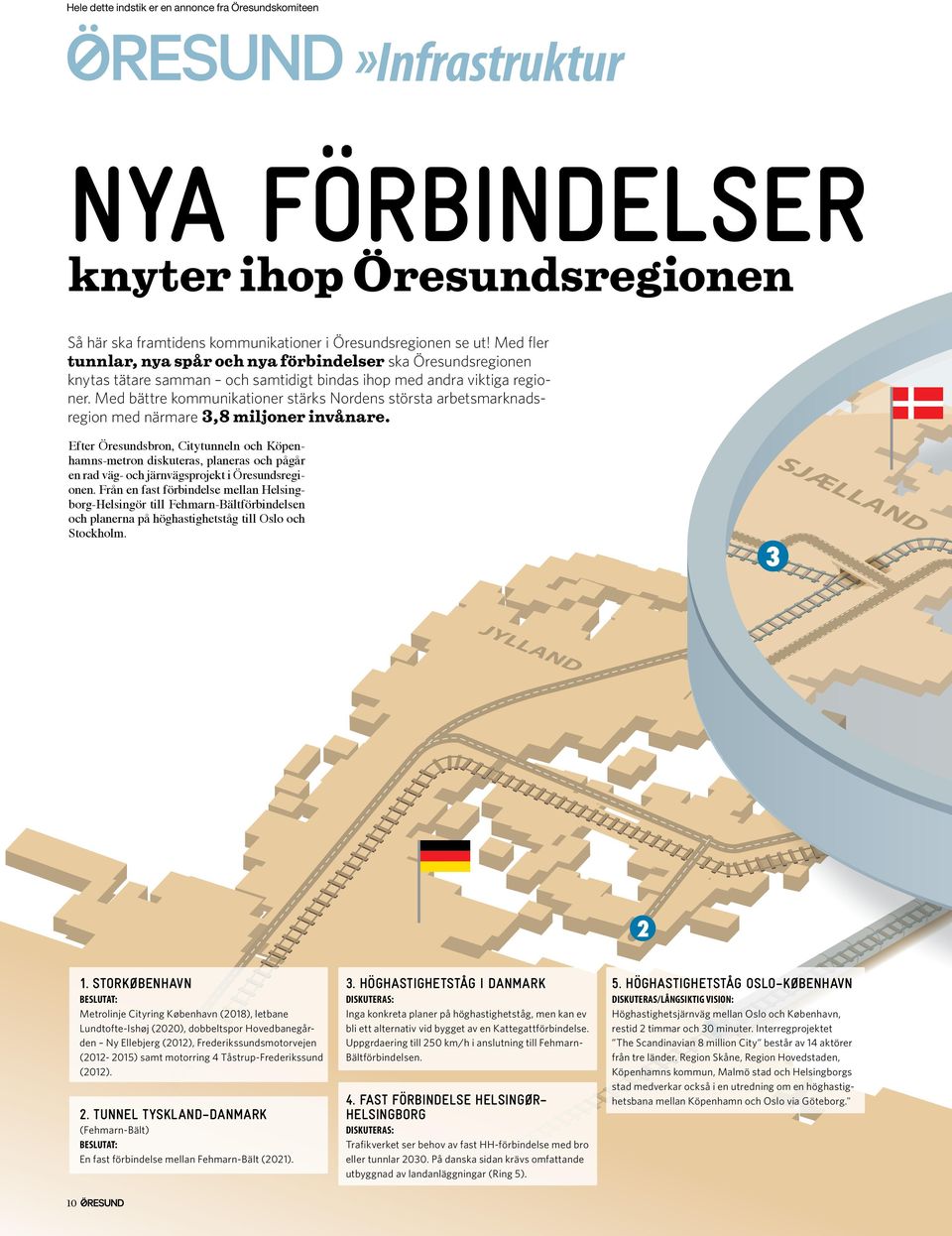 Med bättre kommunikationer stärks Nordens största arbetsmarknadsregion med närmare 3,8 miljoner invånare.