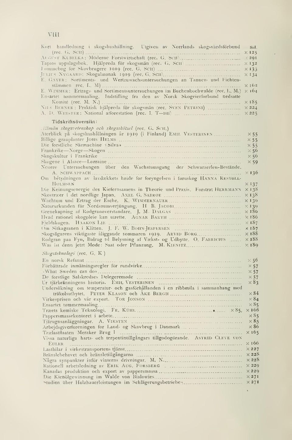 vyek ; Sortiments- und Wertzuwachsuntersuchungen an Tanncn- und I- ichtenslämmcn rec. I.. M) X 162 E. Wimmkr: Ertrags- und Sortimentsuntersuchungen im Buchenhochwalde (rec. L. M.) x 164 Ensartet tommermaaling.