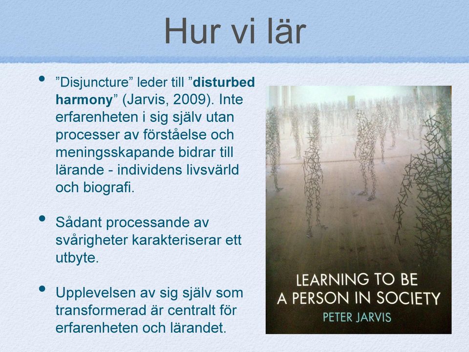 till lärande - individens livsvärld och biografi.