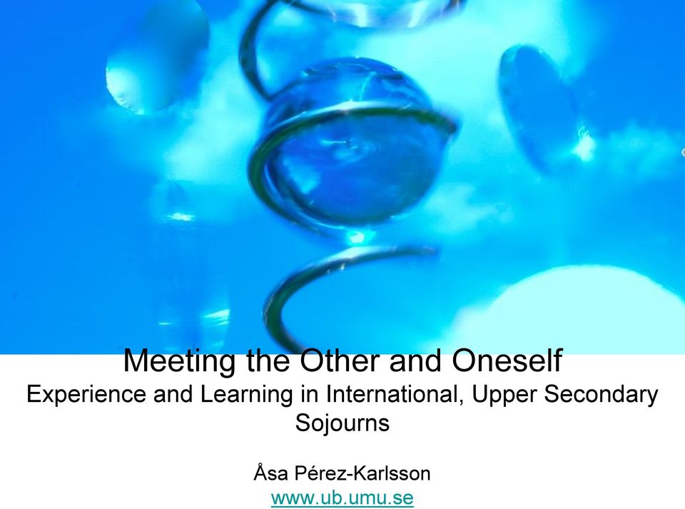 International, Upper Secondary