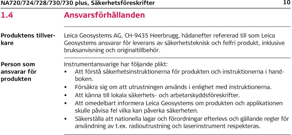 säkerhetsteknisk och felfri produkt, inklusive bruksanvisning och originaltillbehör.