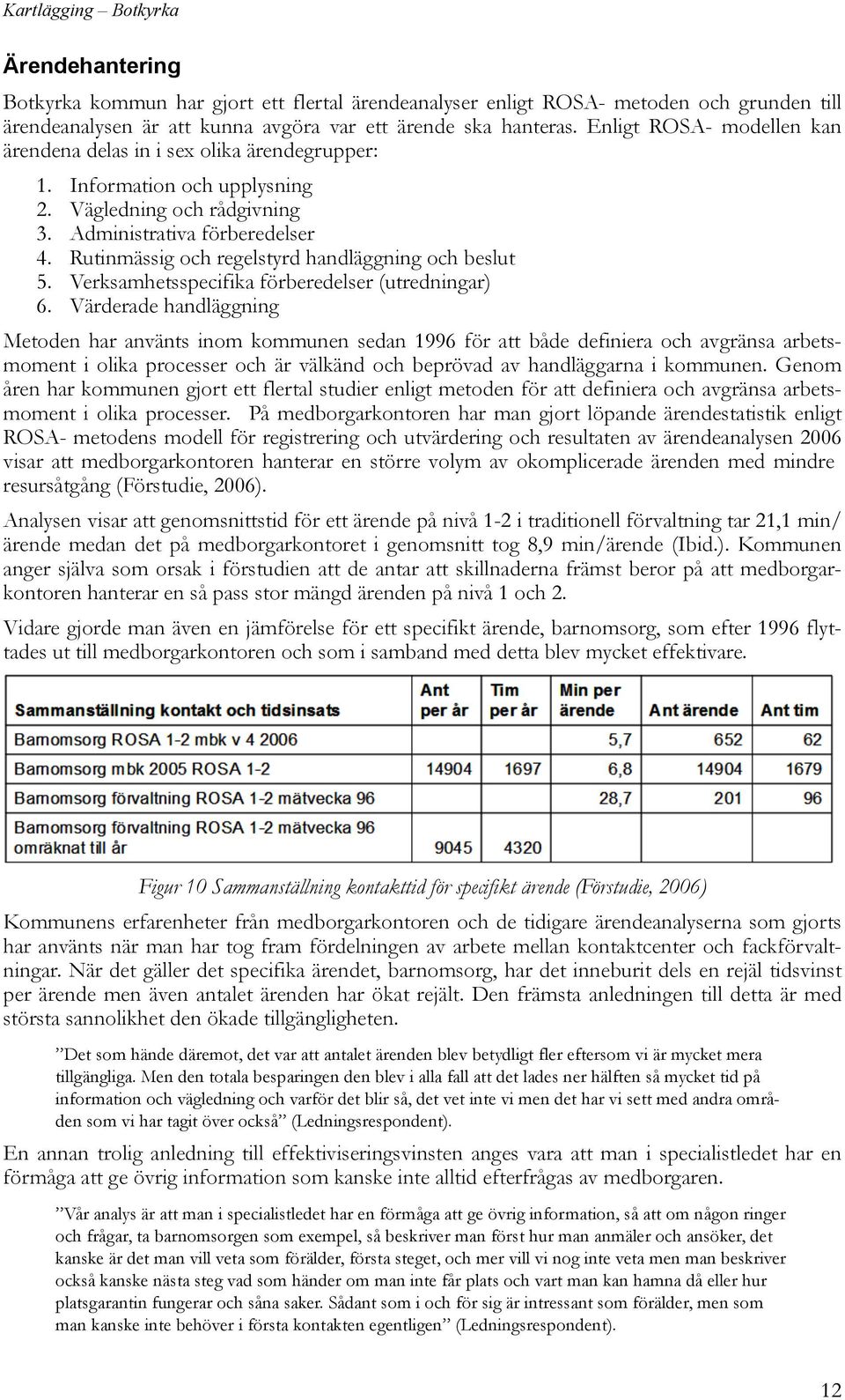 Rutinmässig och regelstyrd handläggning och beslut 5. Verksamhetsspecifika förberedelser (utredningar) 6.