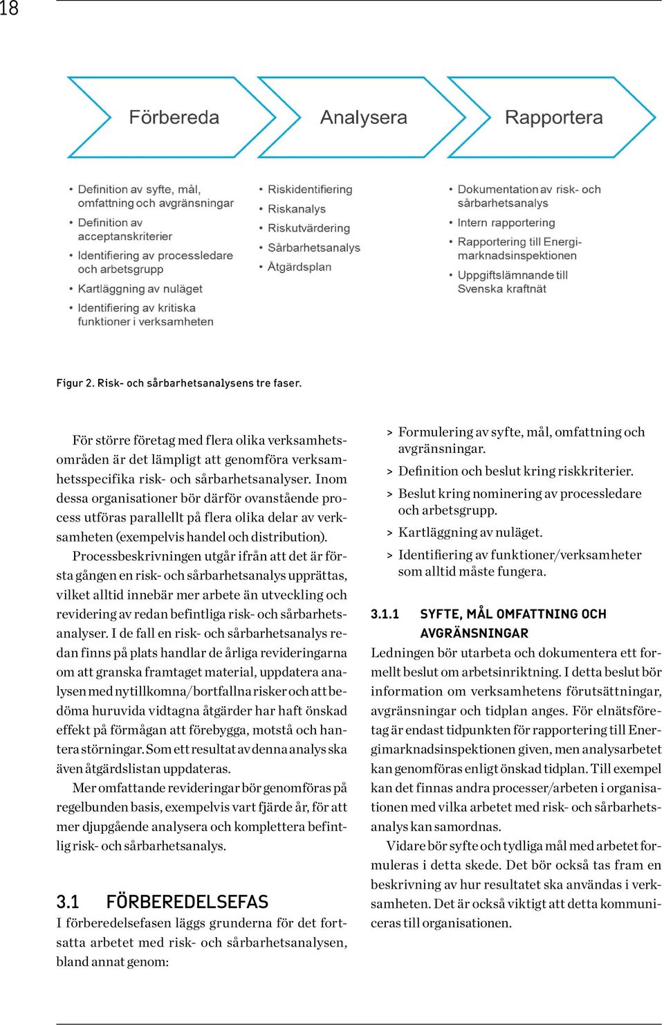 Processbeskrivningen utgår ifrån att det är första gången en risk- och sårbarhetsanalys upprättas, vilket alltid innebär mer arbete än utveckling och revidering av redan befintliga risk- och