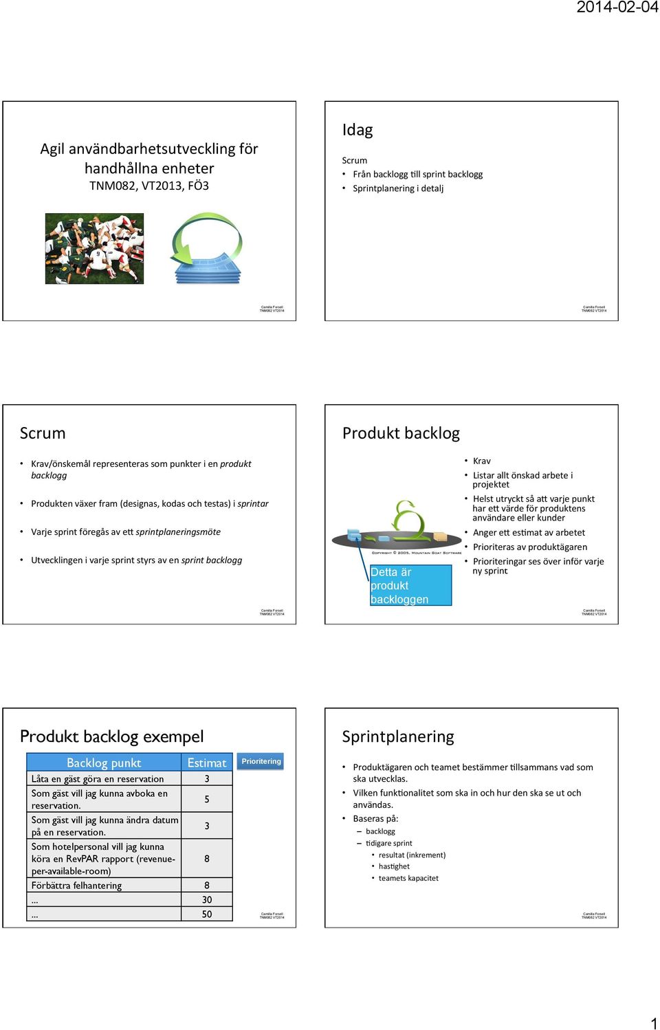 backloggen Krav Listar allt önskad arbete i projektet Helst utryckt så ap varje punkt har ep värde för produktens användare eller kunder Anger ep esgmat av arbetet Prioriteras av produktägaren