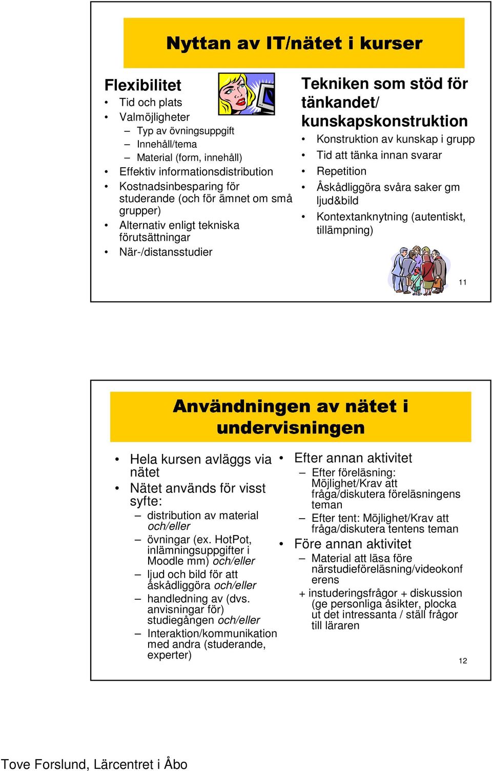 kunskap i grupp Tid att tänka innan svarar Repetition Åskådliggöra svåra saker gm ljud&bild Kontextanknytning (autentiskt, tillämpning) 11 eftguhzgtjiktb]2tjlb\@t RjU TjZ[PS\`P^] à Tjib\Gc!