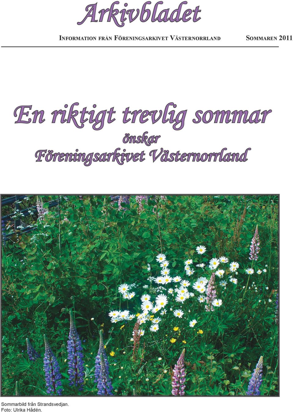 2011 En riktigt trevlig sommar önskar