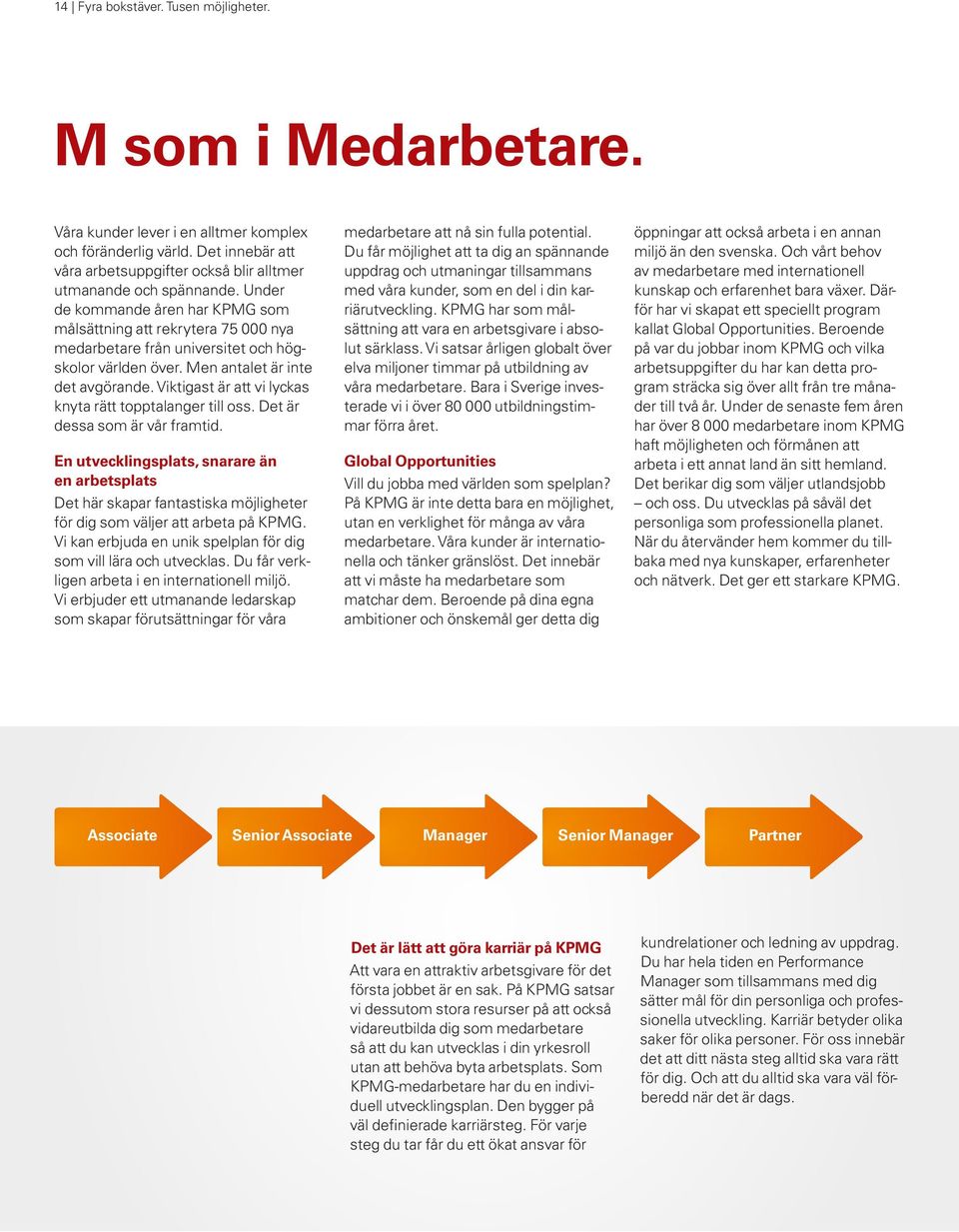 Under de kommande åren har KPMG som målsättning att rekrytera 75 000 nya medarbetare från universitet och högskolor världen över. Men antalet är inte det avgörande.