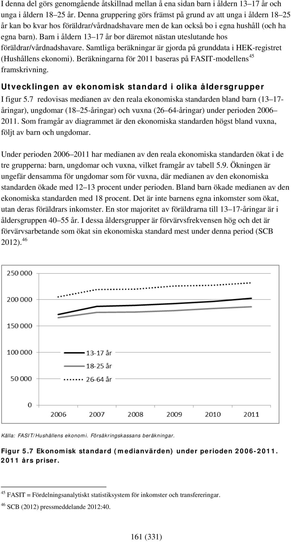 Barn i åldern 13 17 år bor däremot nästan uteslutande hos föräldrar/vårdnadshavare. Samtliga beräkningar är gjorda på grunddata i HEK-registret (Hushållens ekonomi).