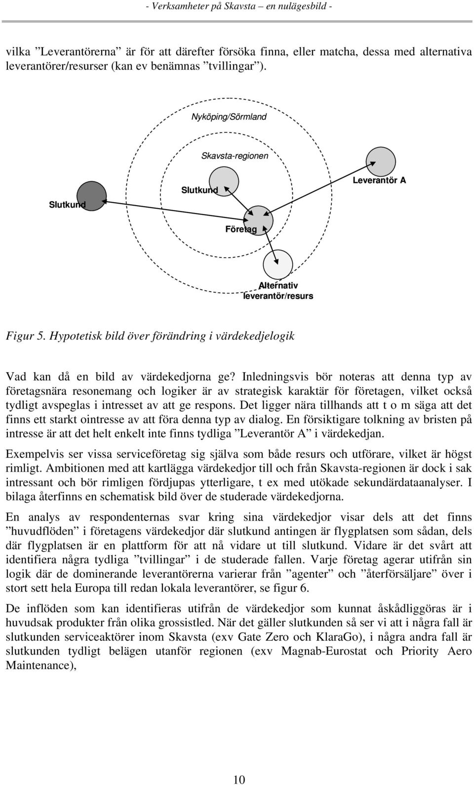 Hypotetisk bild över förändring i värdekedjelogik Vad kan då en bild av värdekedjorna ge?