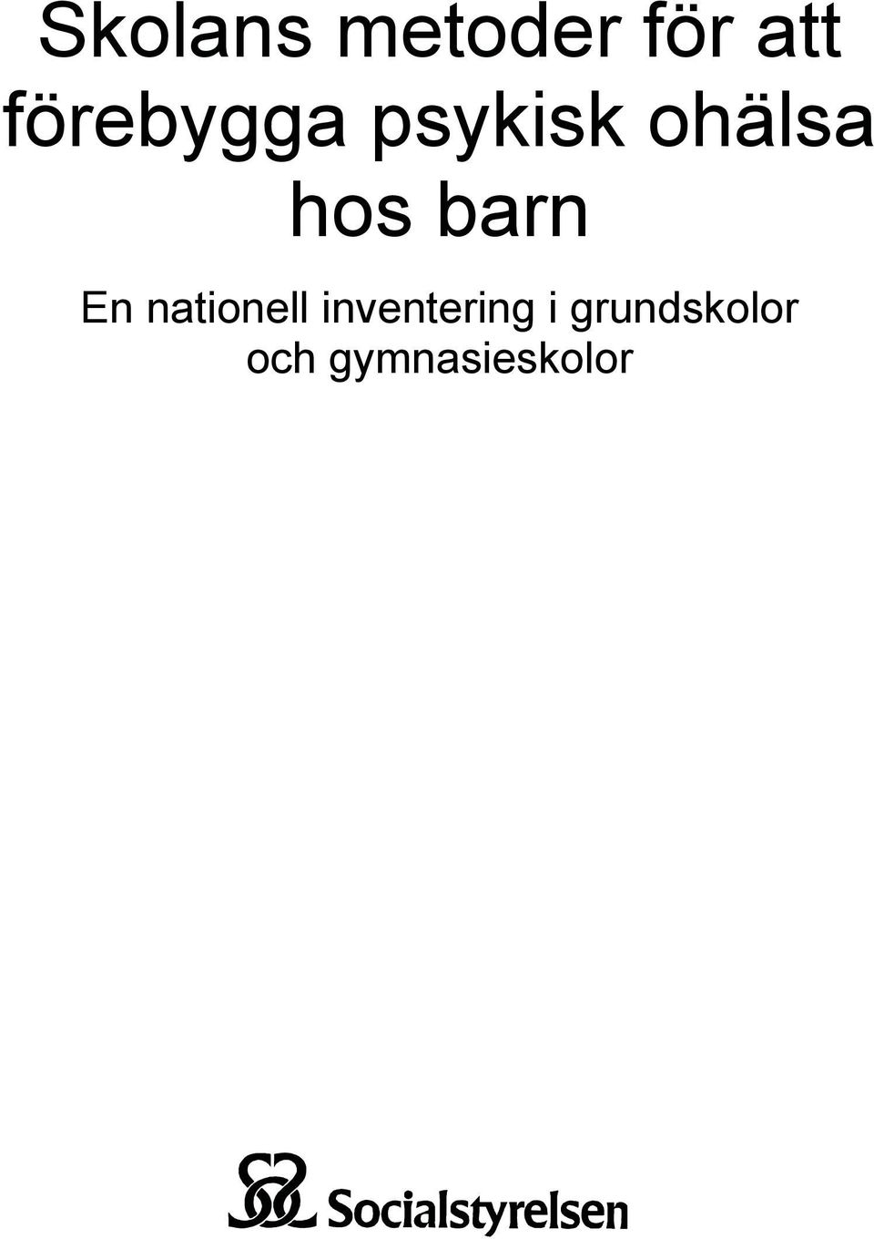 barn En nationell