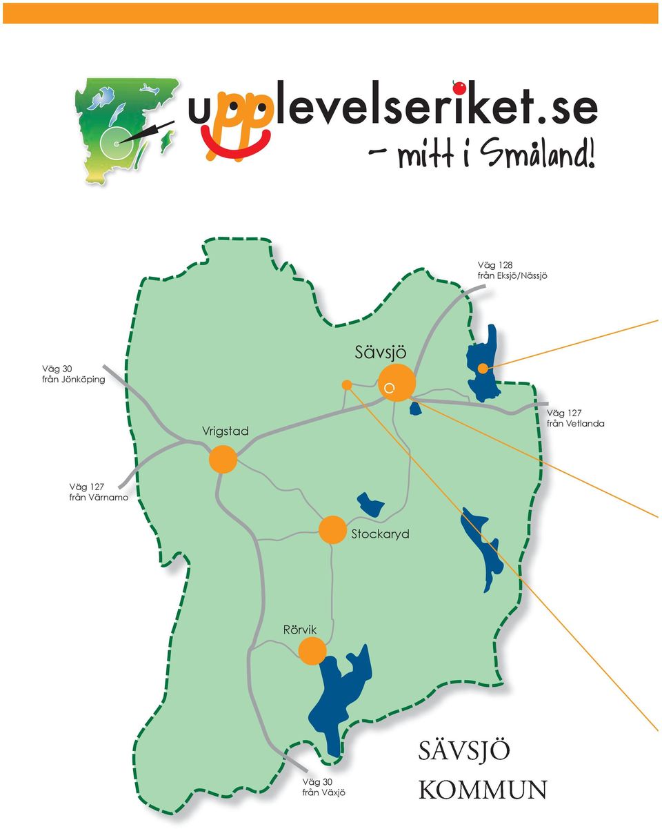 Vetlanda Väg 127 från Värnamo