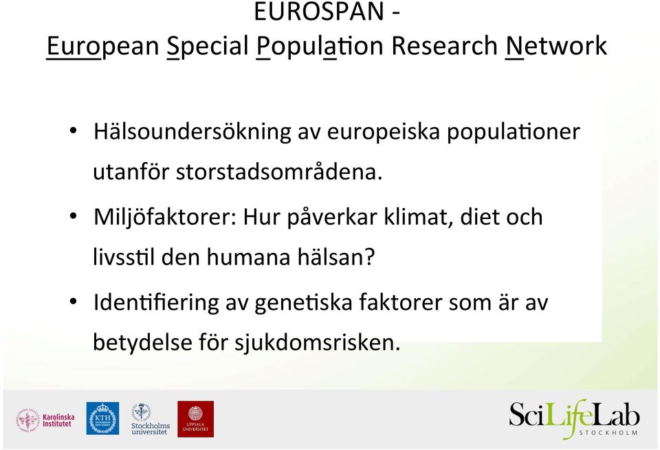 oner utanför storstadsområdena.