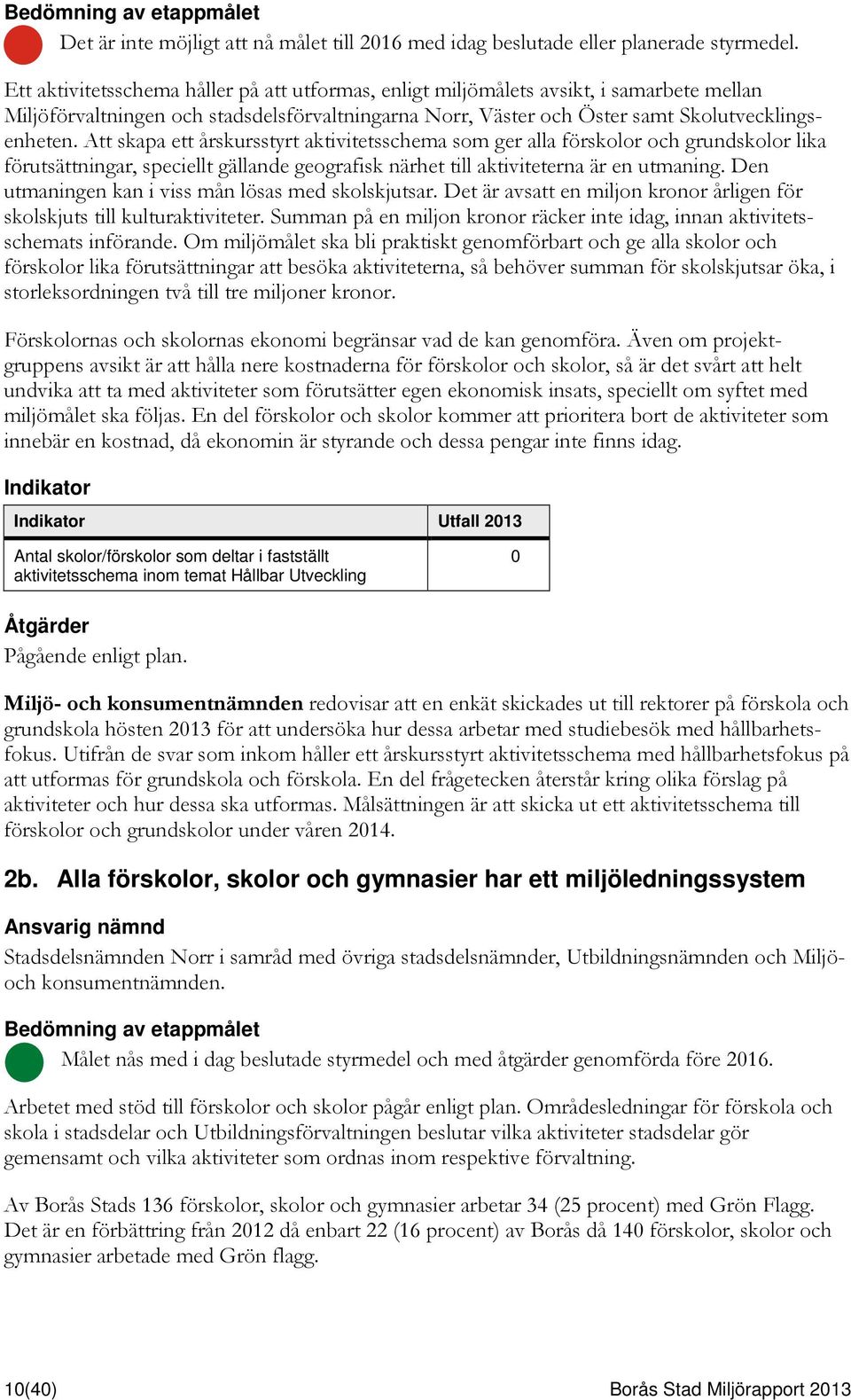 Att skapa ett årskursstyrt aktivitetsschema som ger alla förskolor och grundskolor lika förutsättningar, speciellt gällande geografisk närhet till aktiviteterna är en utmaning.