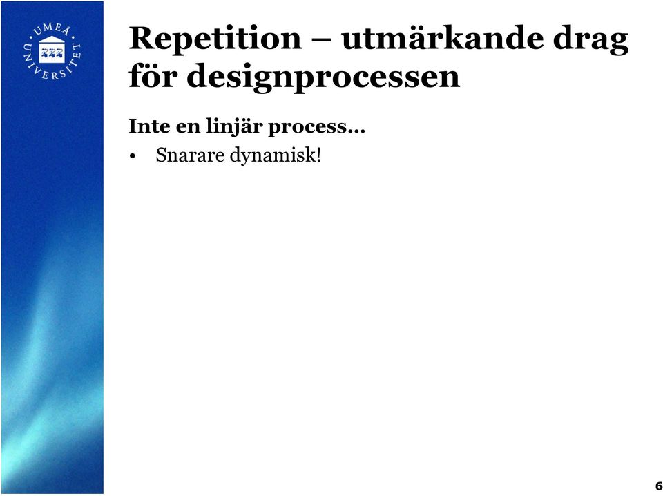 designprocessen Inte