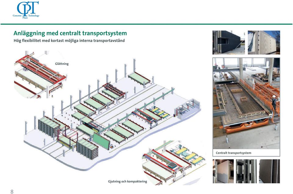 interna transportavstånd Glättning