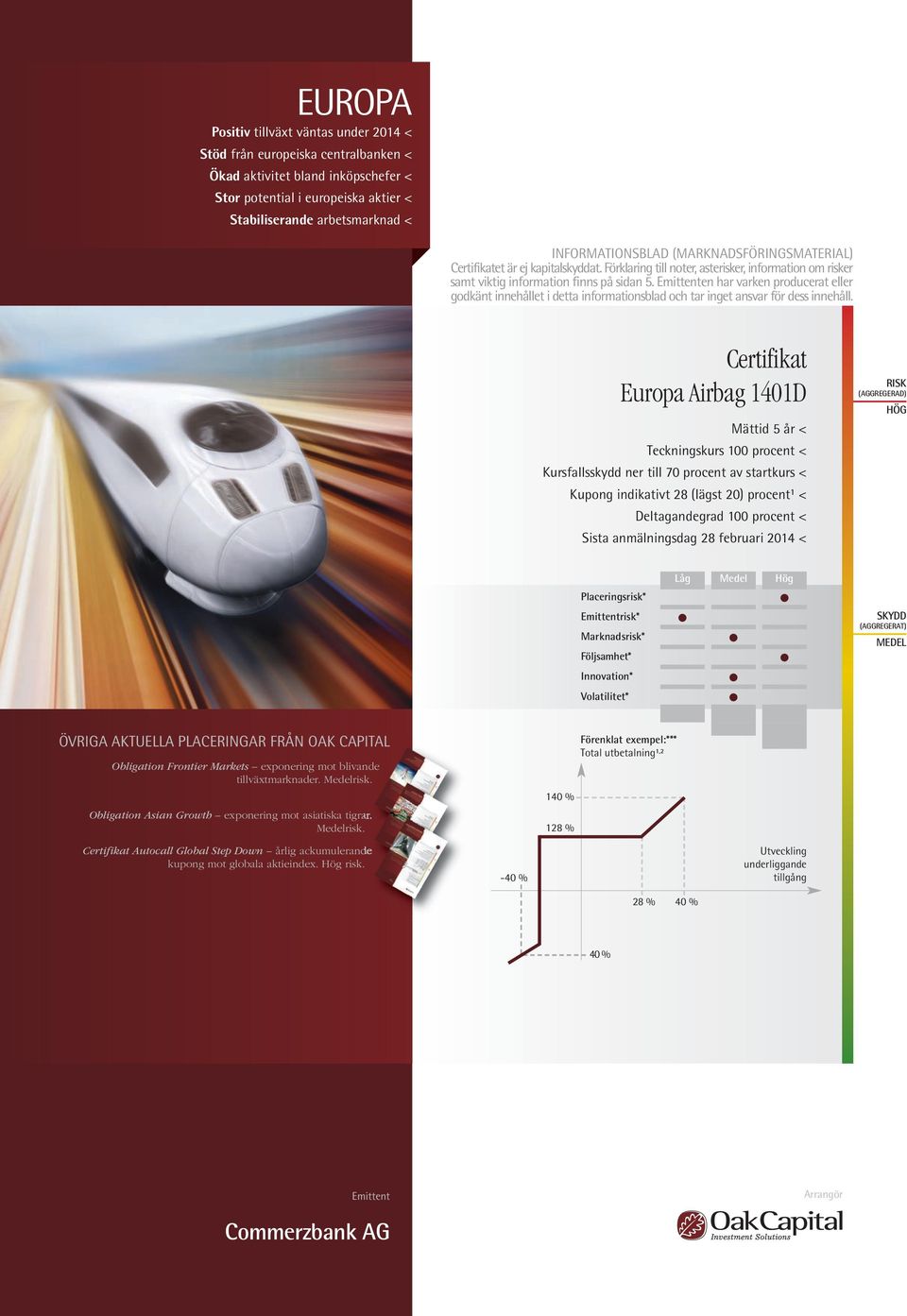 Emittenten har varken producerat eller godkänt innehållet i detta informationsblad och tar inget ansvar för dess innehåll.