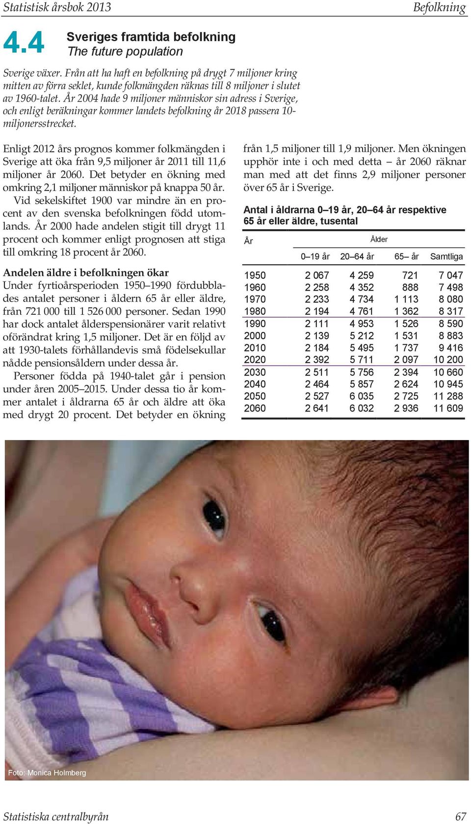 År 2004 hade 9 miljoner människor sin adress i Sverige, och enligt beräkningar kommer landets befolkning år 2018 passera 10- miljonersstrecket.