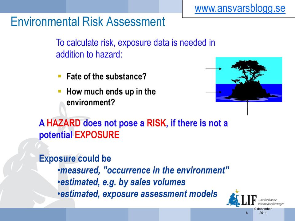 How much ends up in the environment?