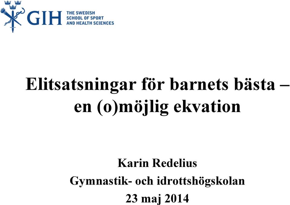 Karin Redelius Gymnastik-