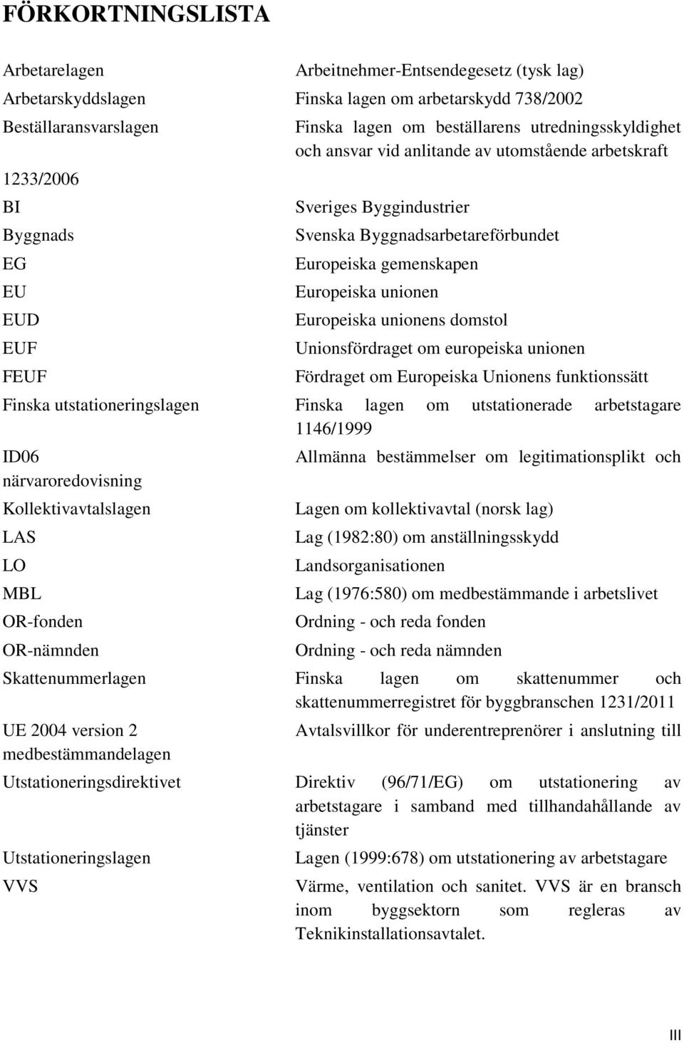 Europeiska unionens domstol Unionsfördraget om europeiska unionen Fördraget om Europeiska Unionens funktionssätt Finska utstationeringslagen Finska lagen om utstationerade arbetstagare 1146/1999 ID06