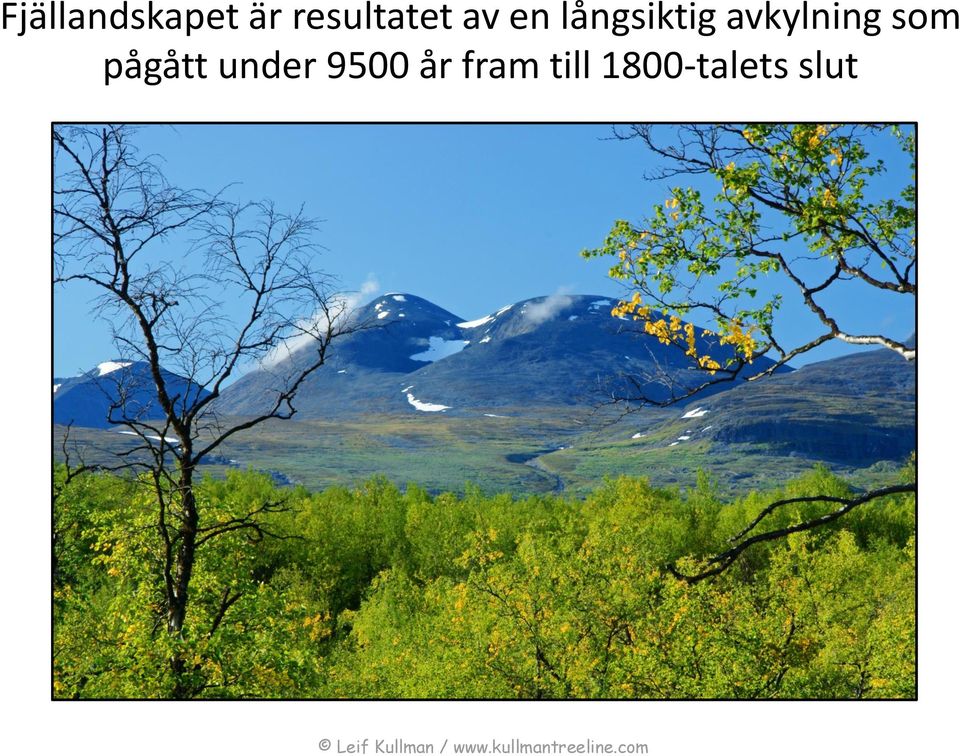 långsiktig avkylning som