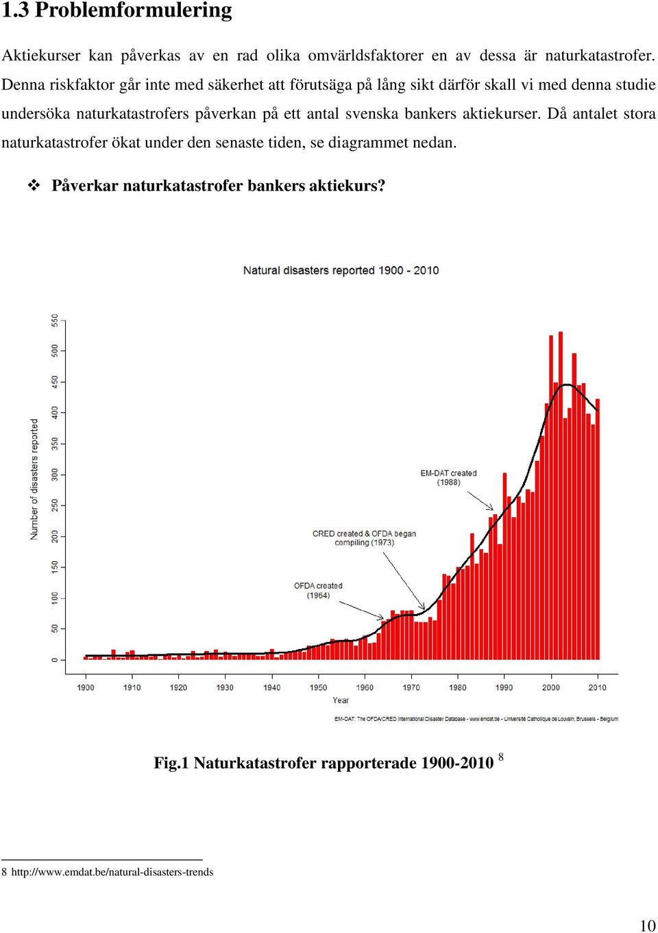 påverkan på ett antal svenska bankers aktiekurser.