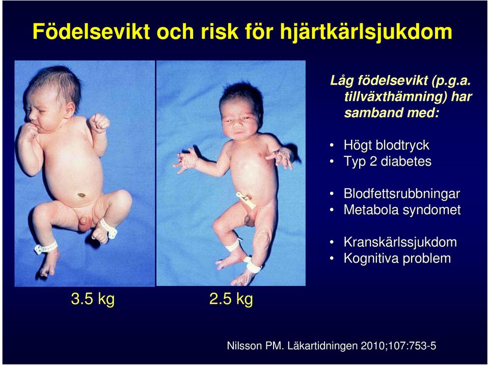 Blodfettsrubbningar Metabola syndomet Kranskärlssjukdom rlssjukdom