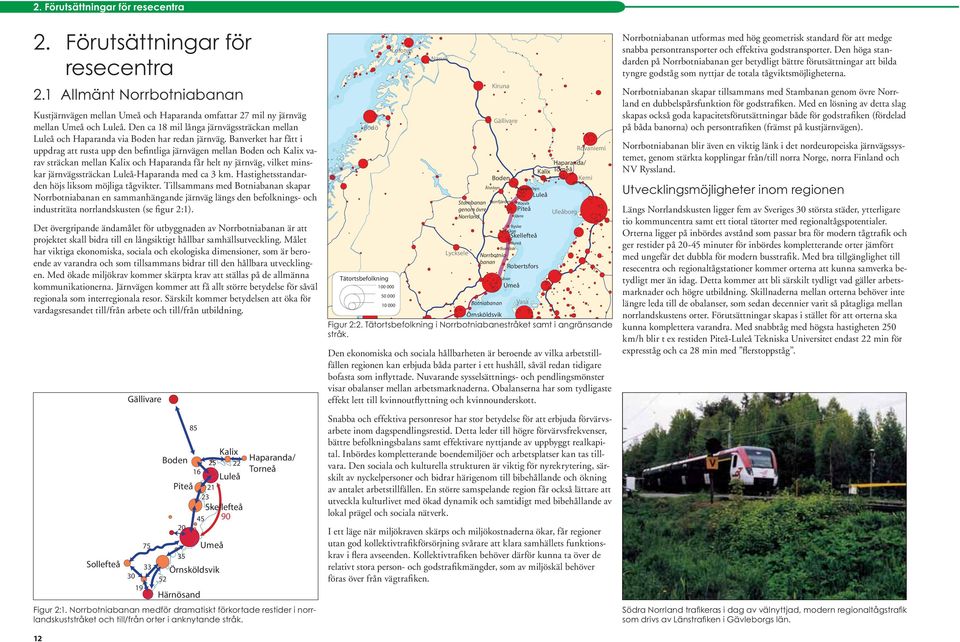 Banverket har fått i uppdrag att rusta upp den befintliga järnvägen mellan Boden och Kalix varav sträckan mellan Kalix och Haparanda får helt ny järnväg, vilket minskar järnvägssträckan