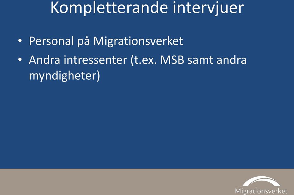 Migrationsverket Andra