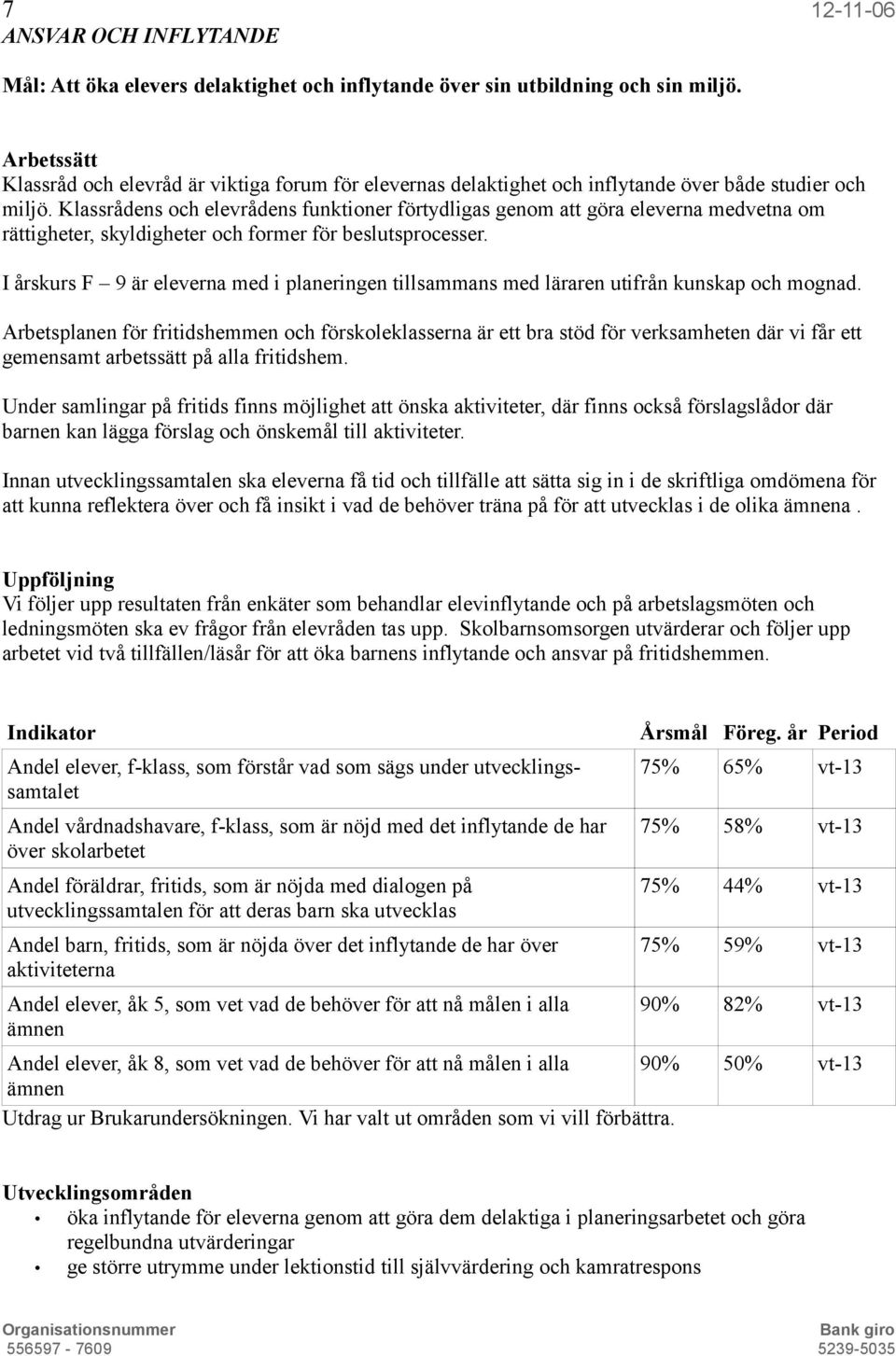 Klassrådens och elevrådens funktioner förtydligas genom att göra eleverna medvetna om rättigheter, skyldigheter och former för beslutsprocesser.