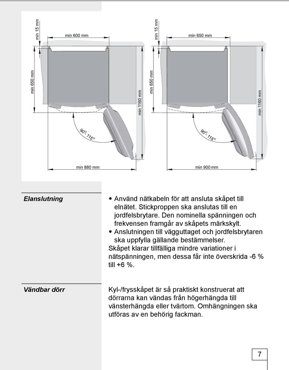 Anslutningen till vägguttaget och jordfelsbrytaren ska uppfylla gällande bestämmelser.