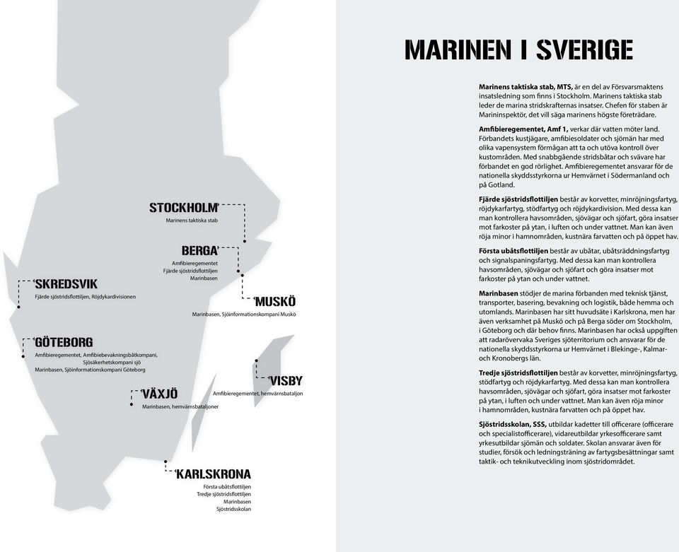 Förbandets kustjägare, amfibiesoldater och sjömän har med olika vapensystem förmågan att ta och utöva kontroll över kustområden. Med snabbgående stridsbåtar och svävare har förbandet en god rörlighet.