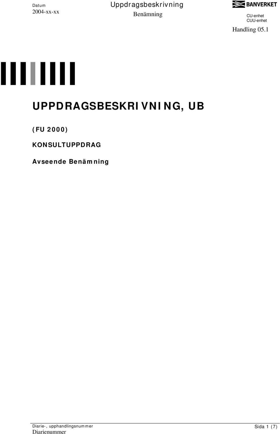 UPPDRAGSBESKRIVNING,