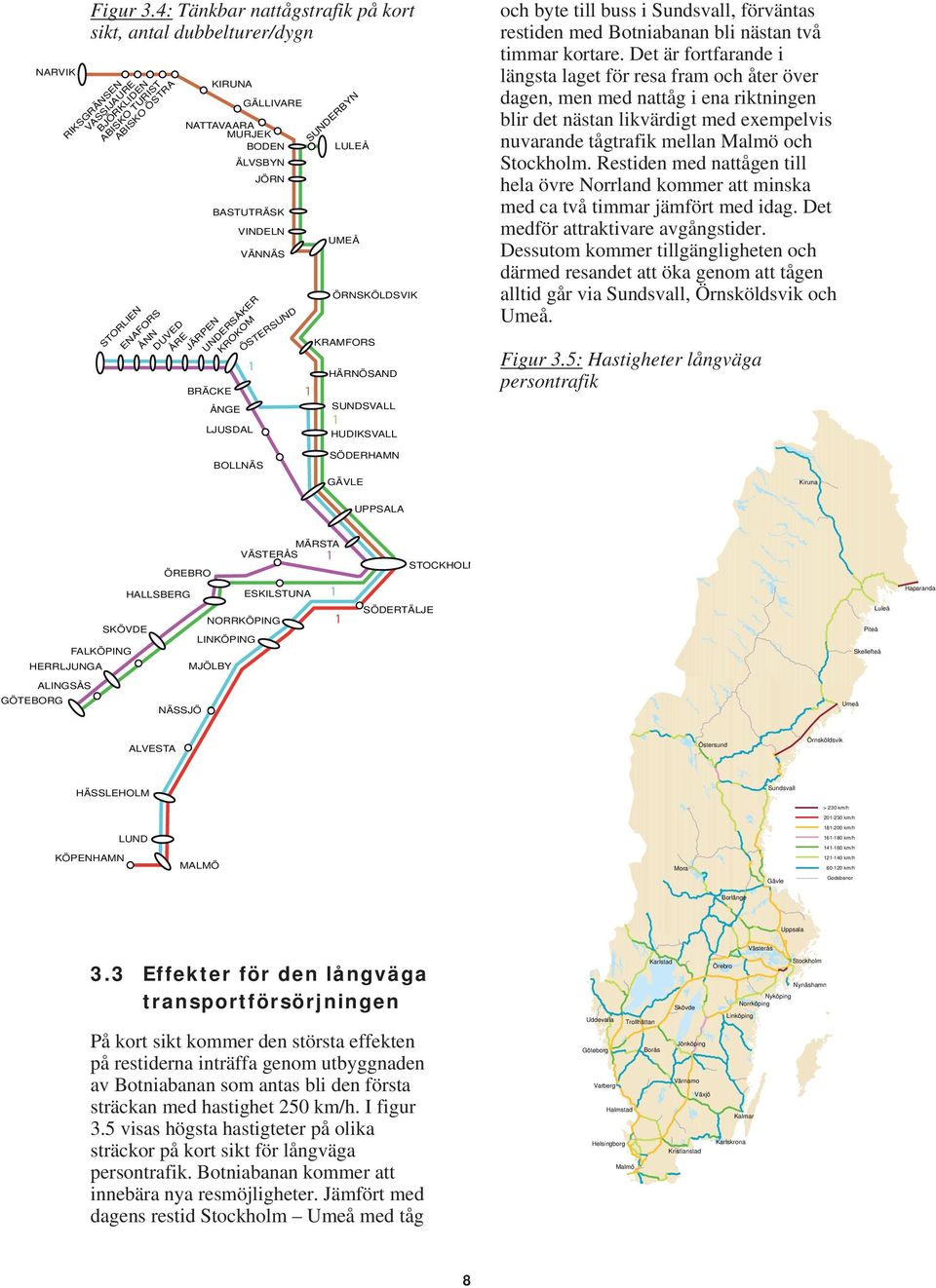 förväntas restiden med Botniabanan bli nästan två timmar kortare.