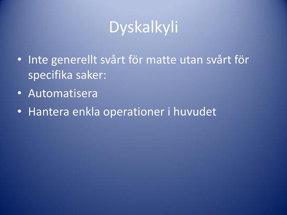 specifika saker: Automatisera