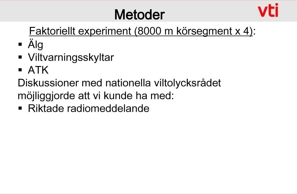 Diskussioner med nationella viltolycksrådet