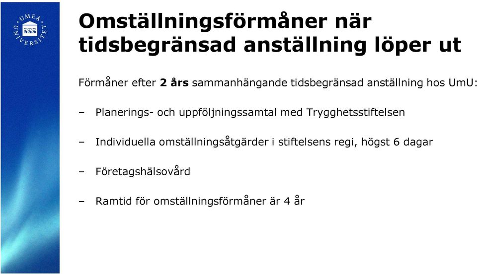 uppföljningssamtal med Trygghetsstiftelsen Individuella omställningsåtgärder i